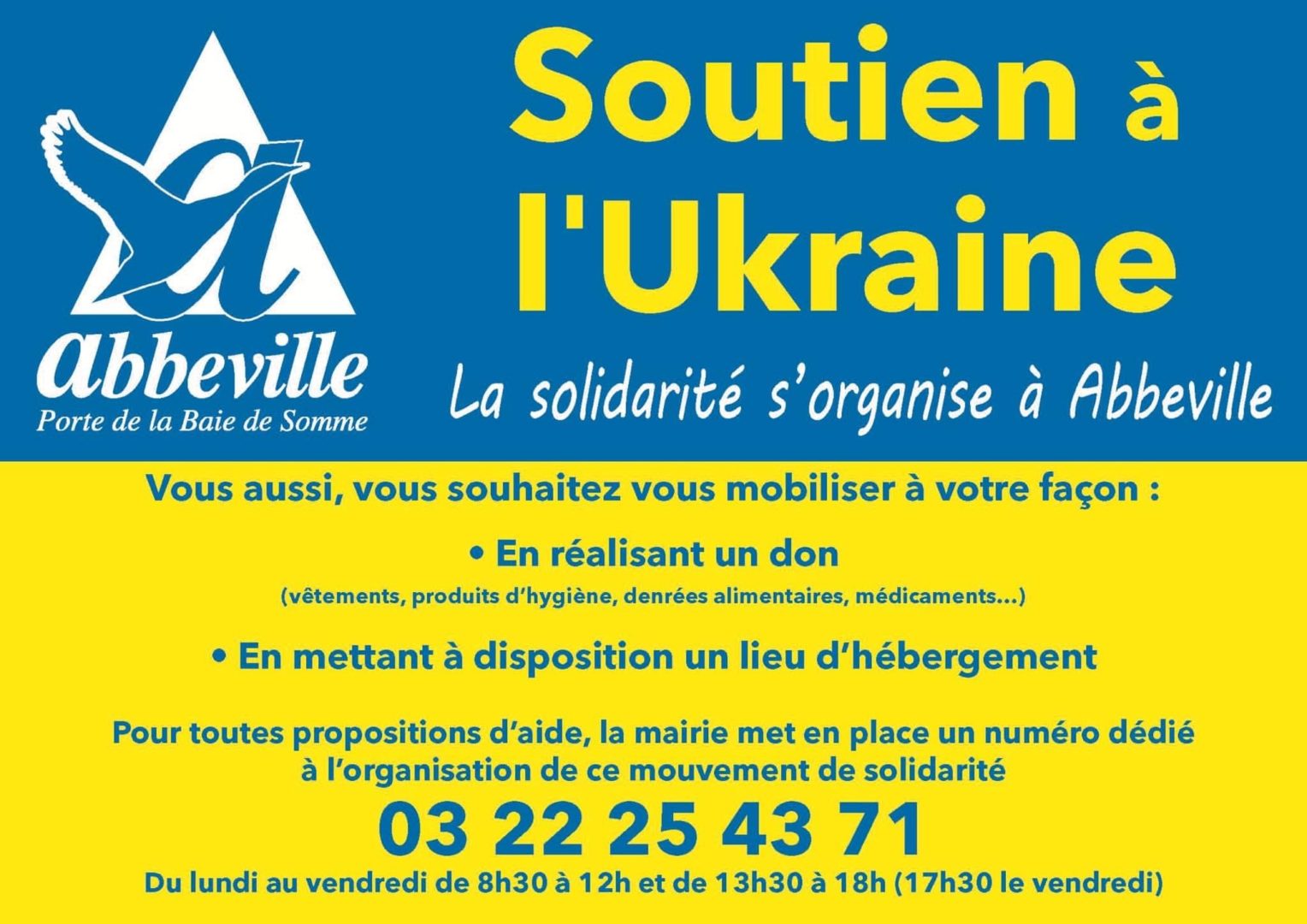 Soutien à l’Ukraine Baie de Somme Habitat